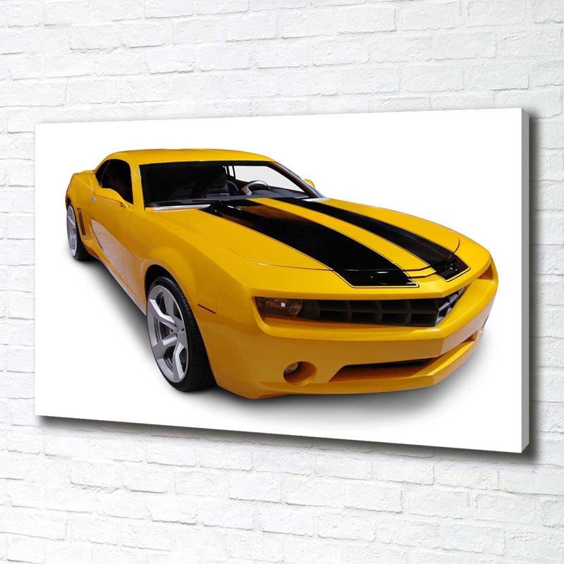 Bumblebee Chevrolet Camaro Transport - Wrapped Canvas Print, 70 cm H x 100 cm W
