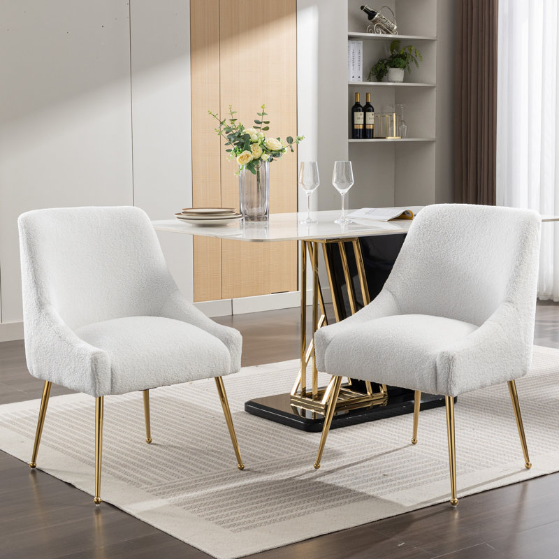 Chaise d'appoint Kemmer, Blanc