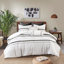 Ensemble de housse de couette en coton double / grand avec garnitures