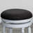 Palmer Lake Bar Stool With 360-Degree Swivel, White Finish, Charcoal Fabric Seat, Durable And Stylish For Modern Kitchens-100763524-100763527