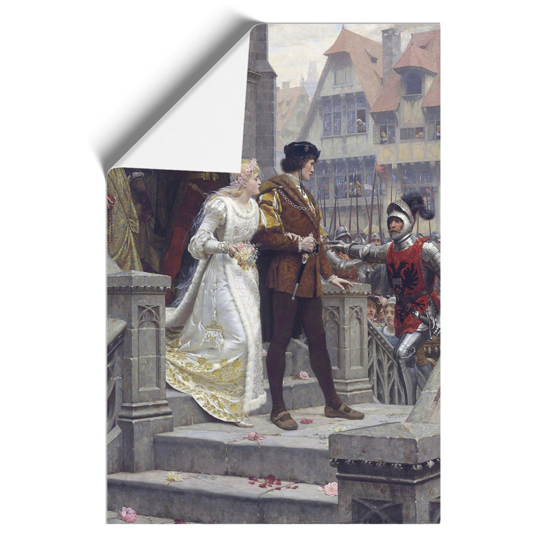 Call to Arms by Edmund Leighton - Unframed Painting, 42cm H x 30cm W x 0.1cm D