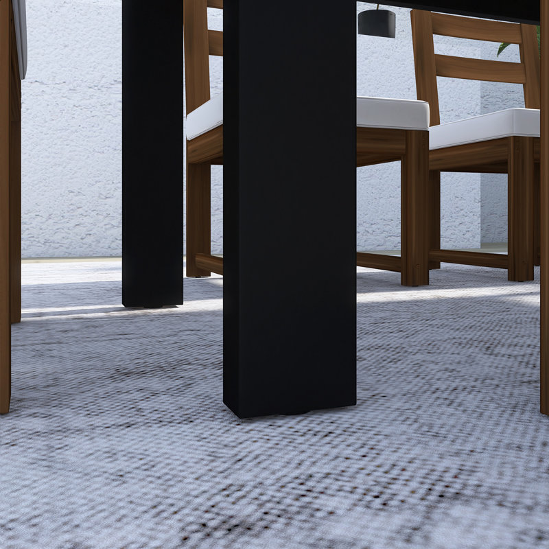 Ensemble 7 pièces de table et chaises de patio, Moka