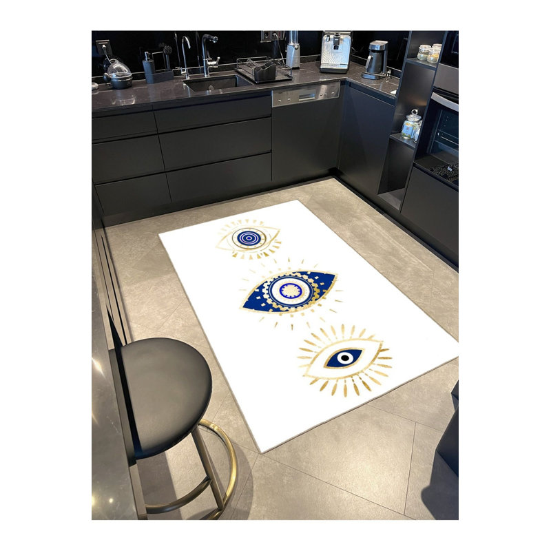 Tapis beige lavable à la machine, Rectangle 3 pi 3 po x 4 pi 11 po