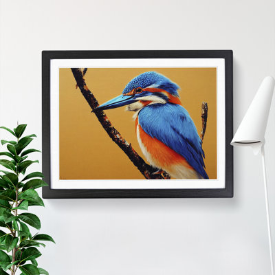 Blessed Kingfisher Bird - Framed Print