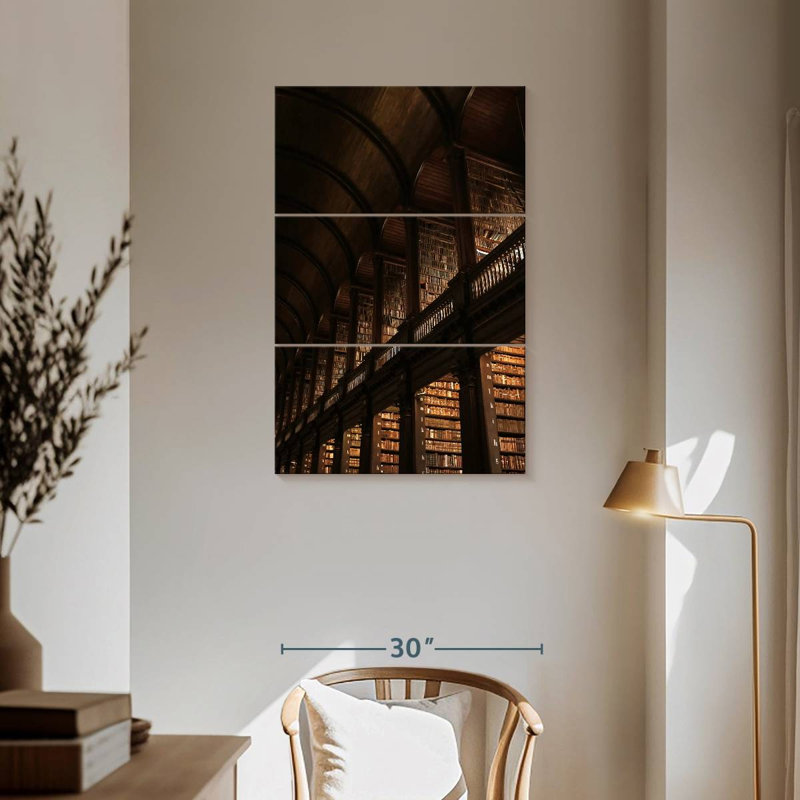 Lilie Trinity College Library, 57" H x 36" W