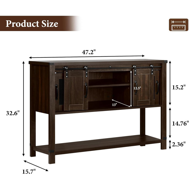 Minodor 47.2'' Sideboard, Brown