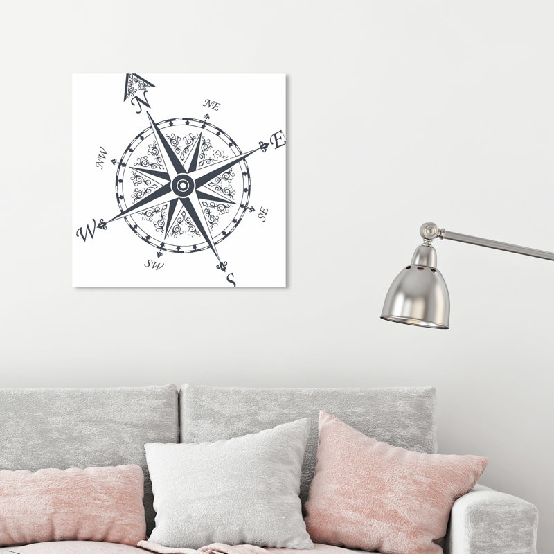 " Nautical Compass ", 24" H x 24" W x 1.5" D