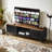 Media Console (Black+Brown)