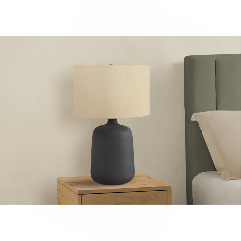 Lighting, 24"h, Table Lamp,Ceramic, Shade, Contemporary