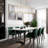 4-Light Rectangle Crystal Kitchen Island Light