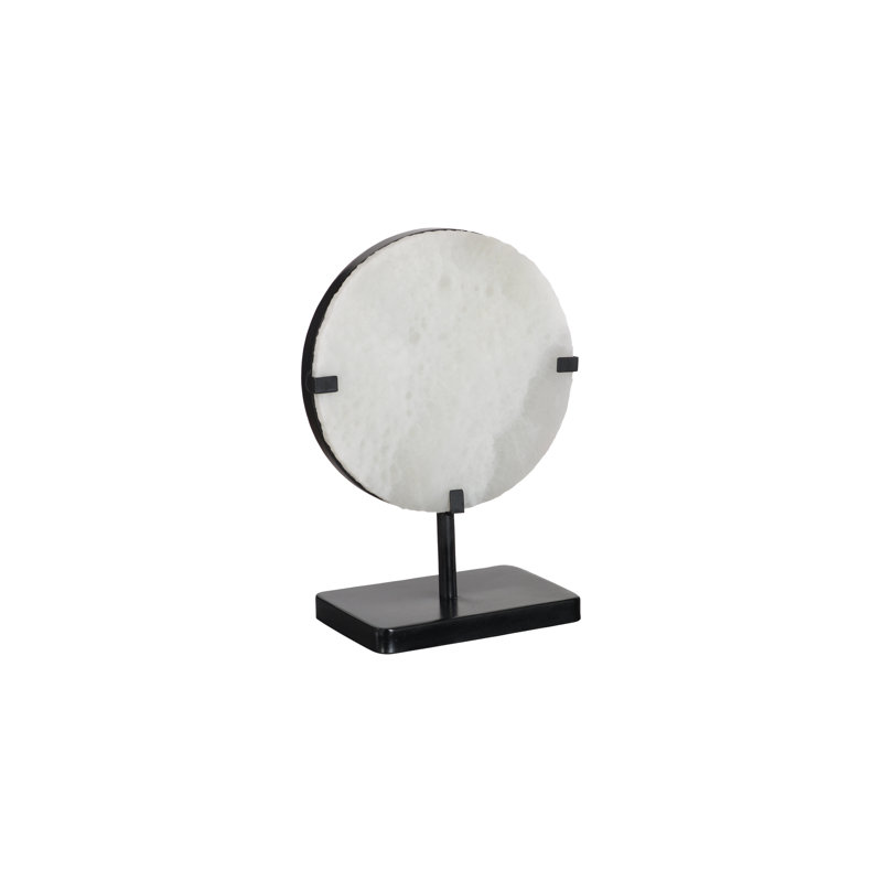 Onyx Lamp, Round Black Base