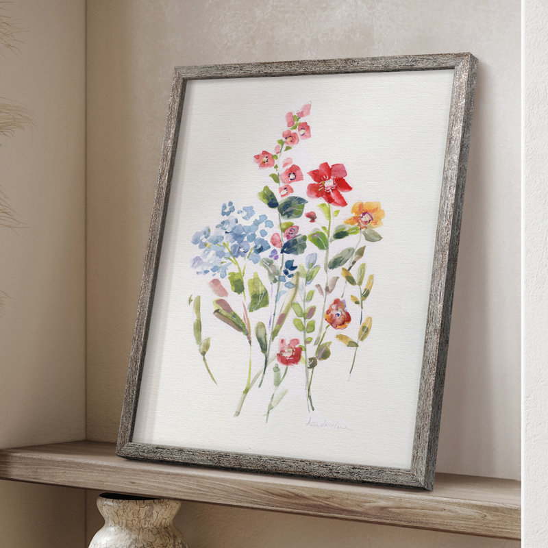 «Spring Flower Garden II», reproduction encadrée - bois massif 48640, H 11 po x l 9 po