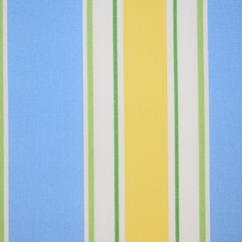 Gayatri Striped Outdoor Reversible Throw Pillow, Blue/Yellow