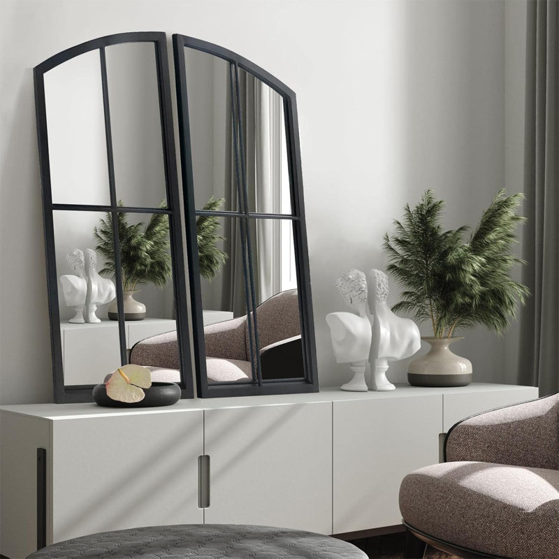 Black Arched Mirror