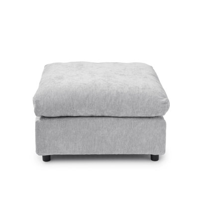 " 33.5" Upholstered Ottoman Cover