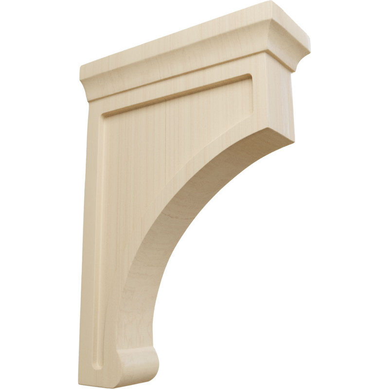 Large Rubberwood Gomez Corbel Bracket, 10" Height