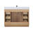 Cicero 48" Single Bathroom Vanity with Grain Engineered Stone Countertop without Mirror