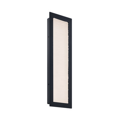 Wavelet 3000K Dimmable LED Outdoor Wall Light With Color Temperature Switch from 2700K/3000K/3500K/4000K, Weather Resistant Powder Coated Finish