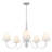 Stone 5-Light Polished Chrome Chandelier