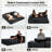 Boneless Two-Seater Modular sofa Bed-1412421883