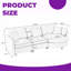 Canapé modulaire en méridienne courbé Cloud-Like - Confort moelleux pour les petits espaces et la vie moderne-72999574