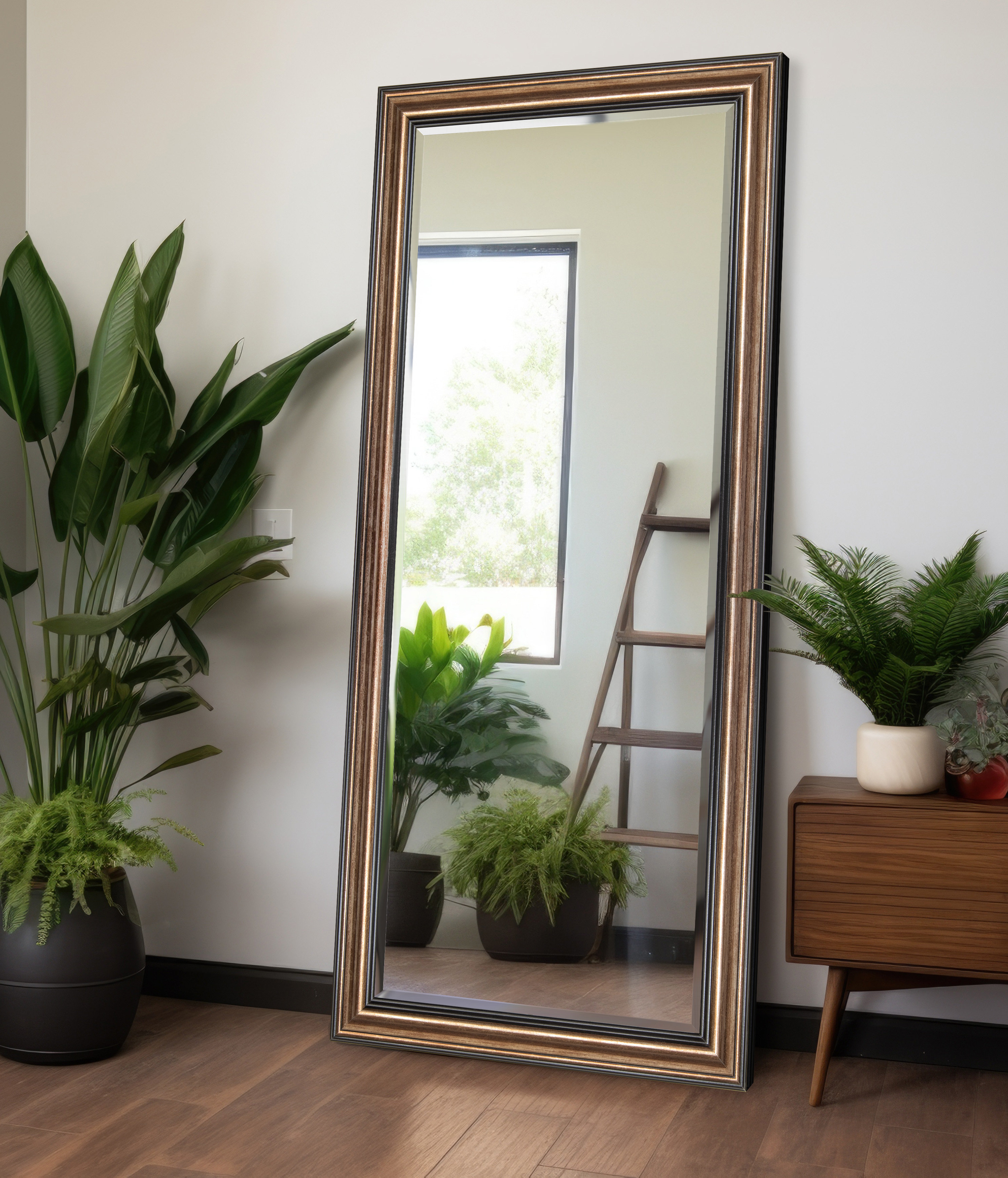 Lark Manor Aranjit Traditional Beveled Full Length Mirror & Reviews