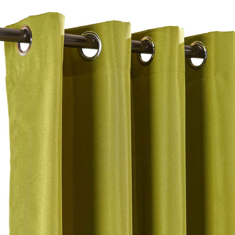 Panneau de rideau simple obscurcissant extérieur avec œillets Shipton, Kiwi, L 52 po x L 95 po