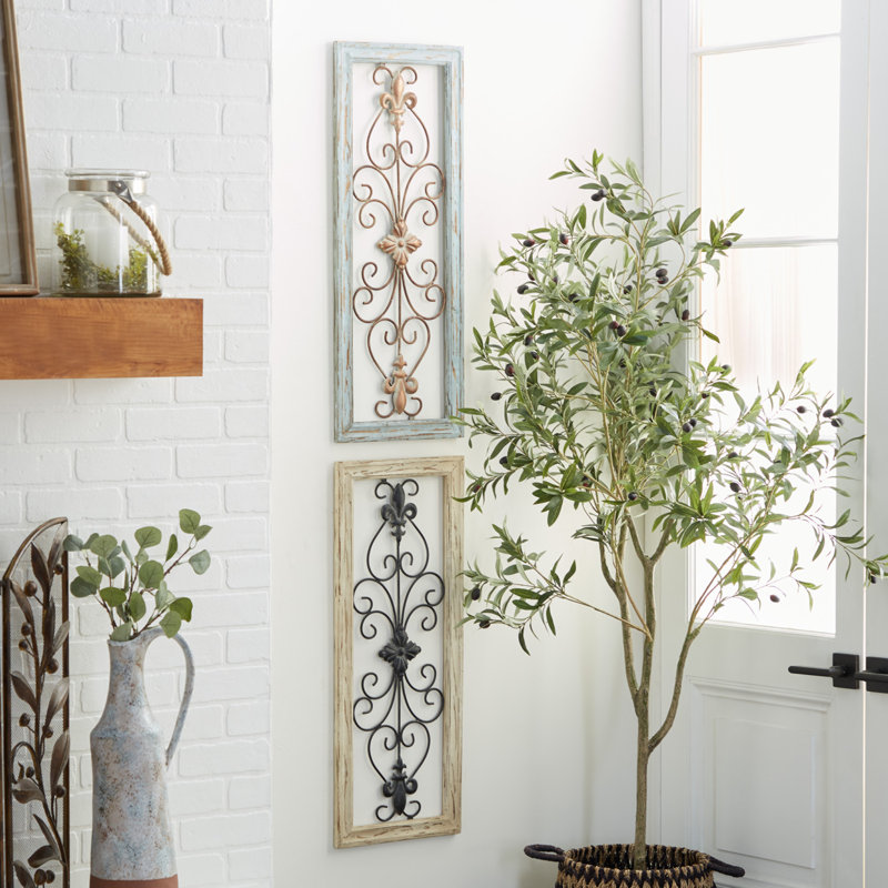 Ensemble de décoration murale en bois 2 pièces