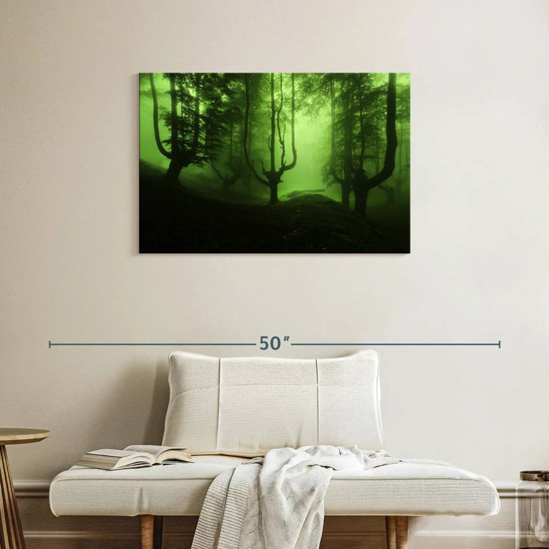 Misty Green Forest, 24" H x 36" W