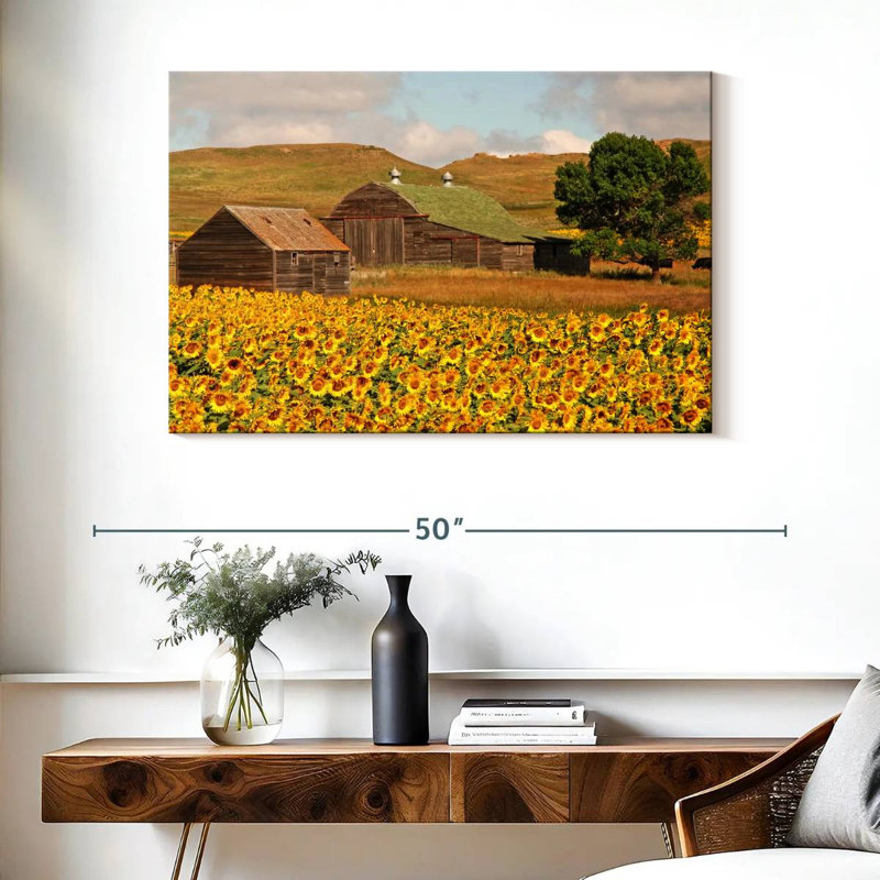 Champ de tournesols Alvord, H 26 po x l 39 po
