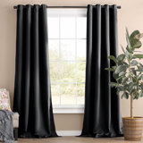100% Room Darkening Blackout Eyelet Thermal Curtain (168 X 213 size have single panel)