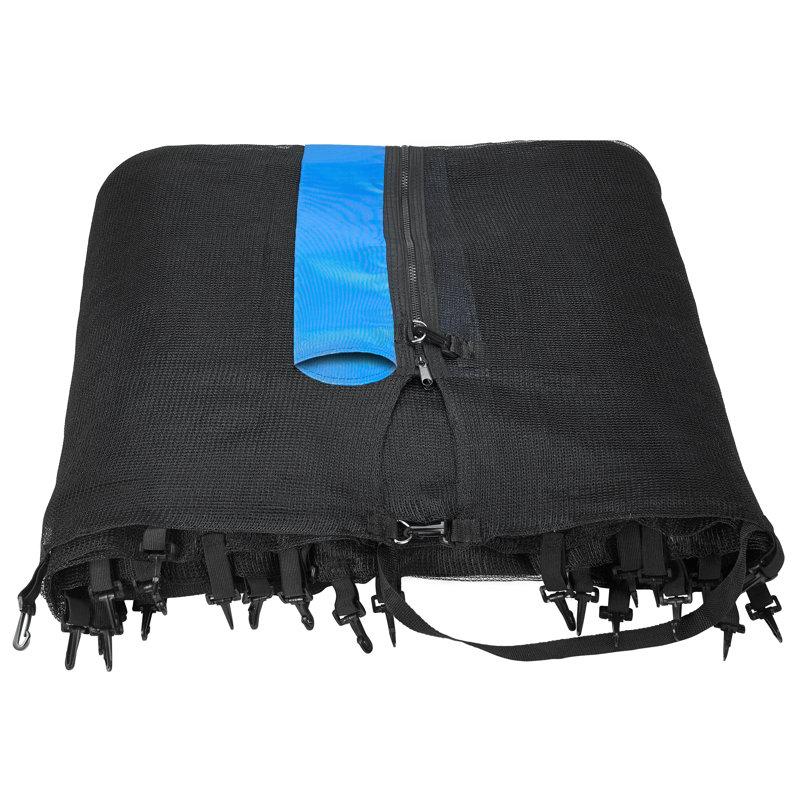 Machrus Upper Bounce Trampoline Safety Net Fits Round Trampoline using 8 Straight poles, 14 FT