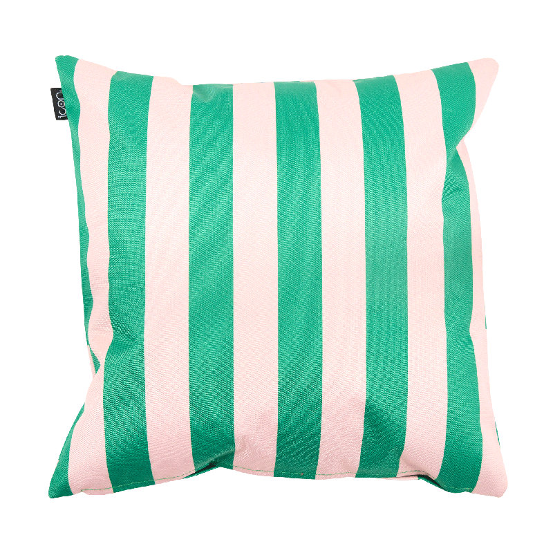 Bean Bag Bazaar Checkerboard & Stripe Indoor-Outdoor Cushions, Green Striped