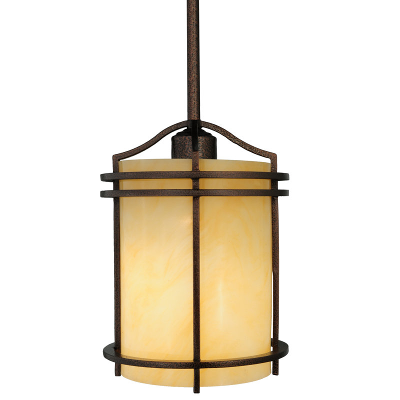 Luminaire suspendu cylindrique à 1 lumière Gawlik