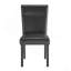 Black Dining Table And (4) Charcoal Dining Chairs