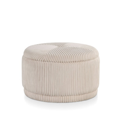 Bessler Gregory Ottoman With Hidden Storage And High Density Foam
