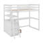 Lit mezzanine simple avec bureau et tablettes-213100092