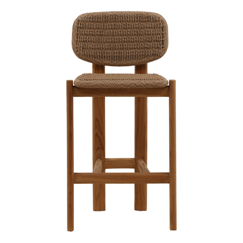 Alva Outdoor Counter Stool Light Brown