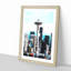 Space Needle In Seattle Washington Painting - Framed Print-56922610-56922614