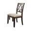 Ensemble de 2 chaises d'appoint en bois