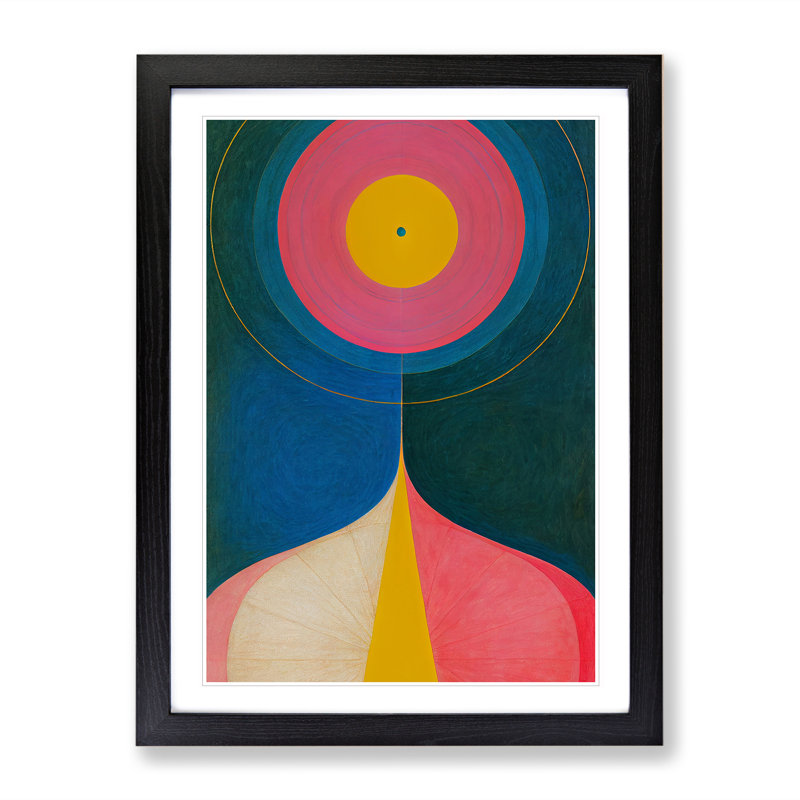 An Abstract Art Painting No.6 - Print, Black Framed Paper, 64cm H x 46cm W x 2cm D