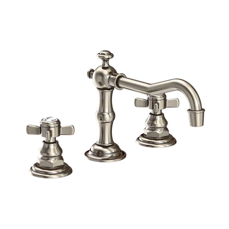 Fairfield Widespread Bathroom Faucet with Drain Assembly, Antique Nickel