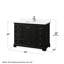Ensemble de meuble-lavabo simple autoportant 48 po avec plateau en quartz Deborah-98141126-98141129-98141130
