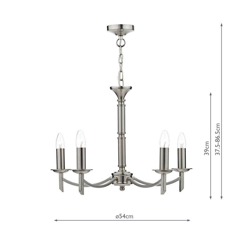 Amplas 5 - Light Candle Style Chandelier
