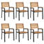 Demoreta Stacking Patio Dining Armchair