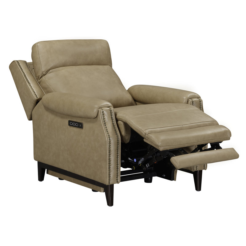 Fauteuil inclinable électrique Jodena, Électrique - Bouton-poussoir, Beige Leather