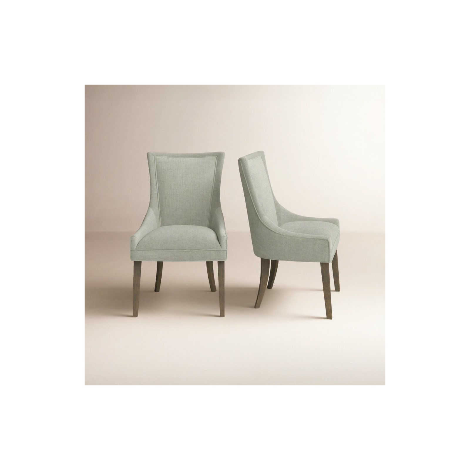 Ultra Velvet Dining Upholstered Side Chair, Light Green