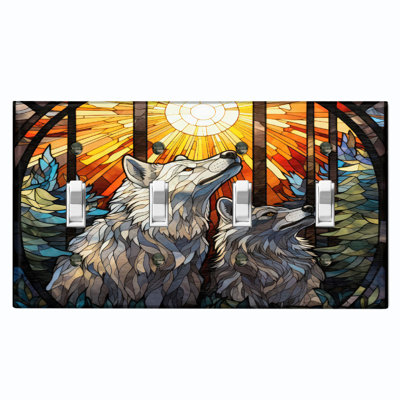Plaque murale à 4 bandes avec thème nature