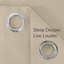 100 % Polyester Blackout Eyelet Room Darkening  Thermal Curtain (Set of 2)-2063129084-2063129085