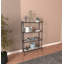 Baugus 126cm H x 80cm W Tempered Glass Standard Bookcase